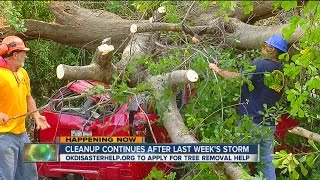 Crews are still cleaning up after last week's storm