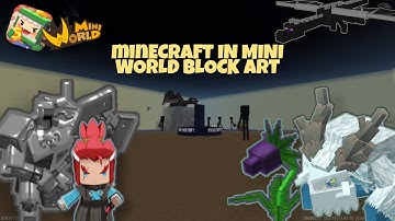 Minecraft in Mini World | Mini World Block Art | Map Review & Gameplay