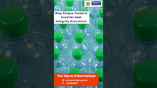 Why Torque Tester Is Used for Seal Integrity? Explained in 60 Seconds #prestostantest