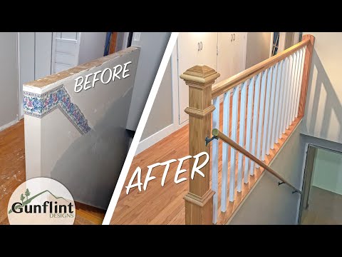 Installing a Staircase Guard Railing & Hardwood Floor Patching - DIY Homeowner Problem Solving