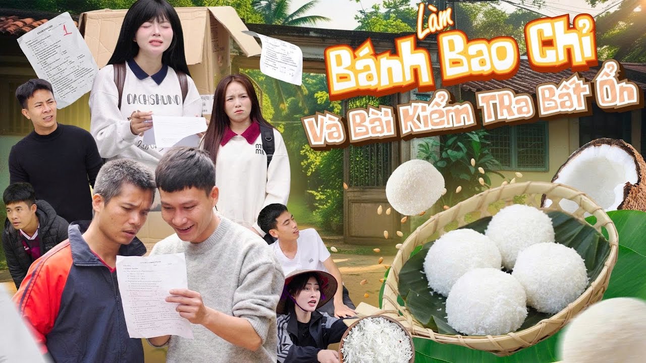 LÀM BÁNH BAO CHỈ VÀ BÀI KIỂM TRA BẤT ỔN | Hai Anh Em Phần 1024 | Phim Hài Hước Gãy Media