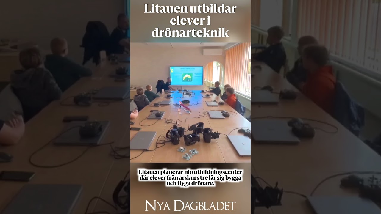 Litauen utbildar elever i drönarteknik