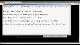 How to Stop Runescape Lag 2012