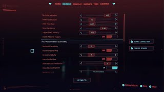 Cyberpunk 2077 PS5 Controller Settings
