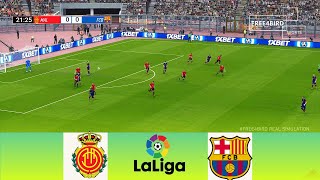 MALLORCA VS BARCELONA EN VIVO | LÁLIGA 23 | .SIMULACIÓN & PREDICTION #barcelona