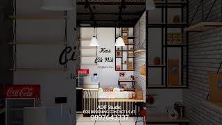 Desain Interior Toko Jus | Ide Desain Kafe #cafeinterior #interiordesign