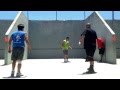 3 wall handball Gollo/David vs Totoy/Manny at La mirada
