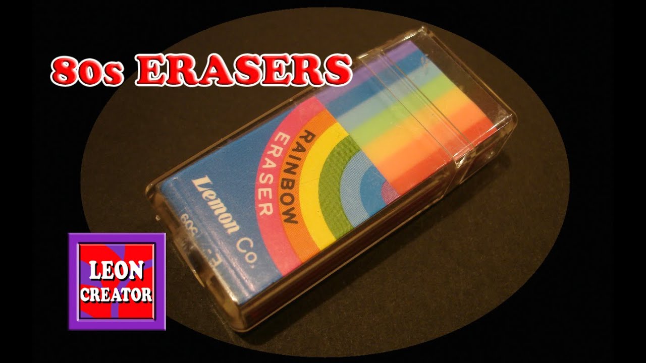 80s Vintage Collectable ERASERS COLLECTION with Leon Hills LEON