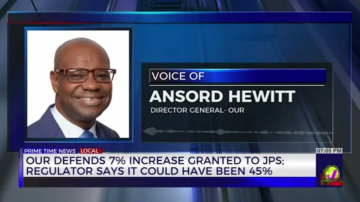 OUR Defends 7% Increase Granted To JPS: Regulator Says It Could Have Been 45% | TVJ News
