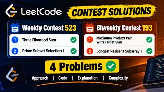 LeetCode Weekly Contest 523 & Biweekly 193 | Q1 & Q2 Solutions Explained in Java
