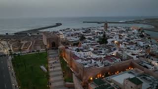 Rabat, Morocco at night, known as the City of Lights. screenshot 2