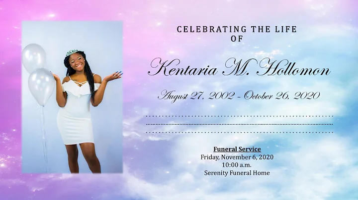 Kentaria Hollomon - Funeral Service