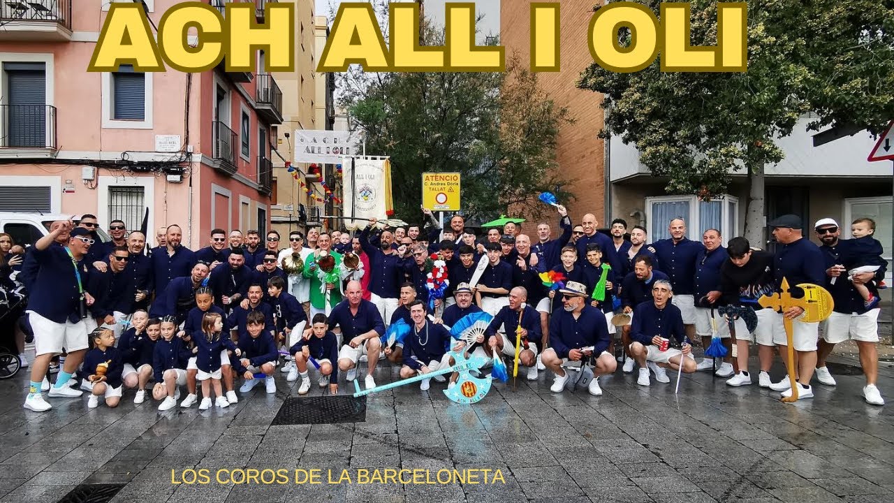 ACH ALL I OLI 2024 LOS COROS 2024 LOS COROS BARCELONETA #loscorosdelabarceloneta #3#3# #barceloneta
