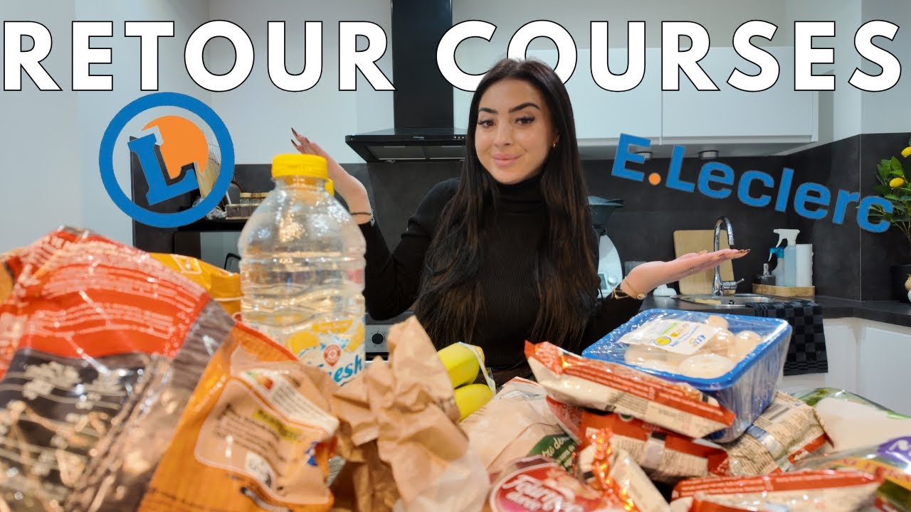 RETOUR DE COURSES LECLERC + IDÉES DE REPAS💶🛒