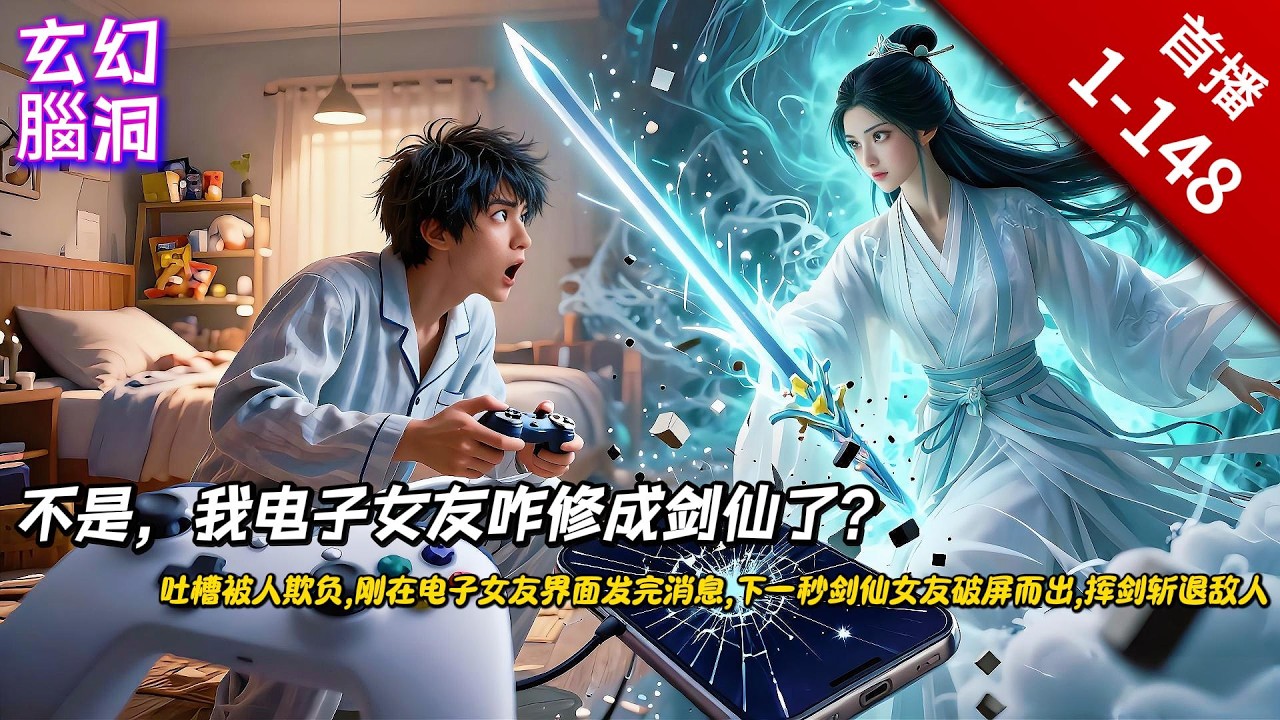🔥🔥🔥評分9.2分，超39.7萬人追【不是，我电子女友咋修成剑仙了】我只想养个电子女友日常贴贴，可谁能想到——不是，我电子女友咋修成剑仙了？从软萌虚拟女友破次元觉醒，逆袭成护主狂魔，挥剑斩妖护他周全。