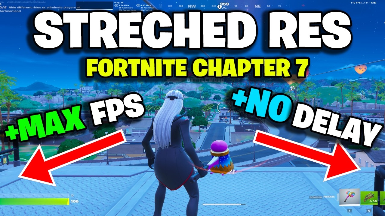 Как настроить растянутое разрешение в Fortnite Chapter 7!