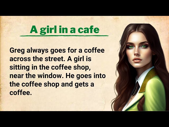 Improve your English ⭐ English Story - A girl in a cafe - The Stolen Sketchbooks class=