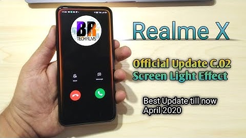 Realme X Latest Update Screen Light Notification Official Update 2020 New Features
