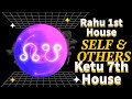Rahu Ketu Lunar Nodes 1st House 7th House Axis NATAL &amp; TRANSIT