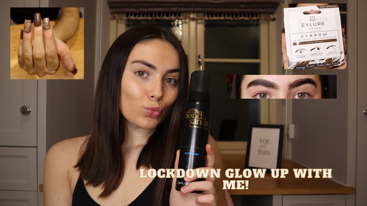 Lockdown glowup!... Tanning, nails & brows!