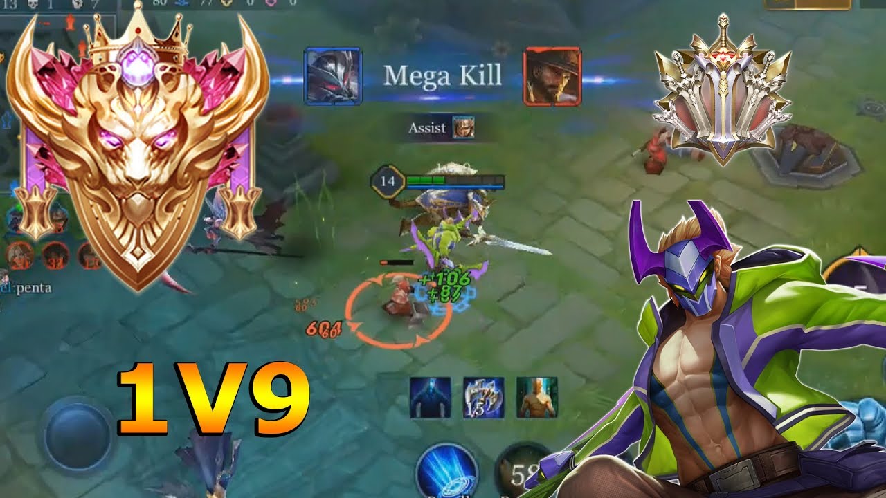 CONQUEROR NAKROTH CARRYING SOLO Q - Arena of Valor Nakroth Gameplay #7