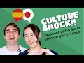 Culture shock!! Japanese girl in Spain and Spanish guy in Japan