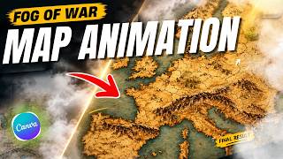 How to Create Map Animation using Canva | step by step tutorial