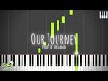 Our journey  peder b helland piano tutorial with synthesia