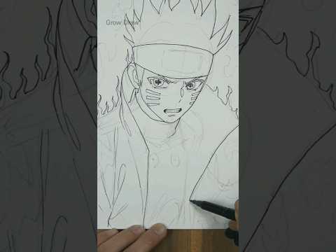 Pencil drawing✨NARUTO✨ Figure drawing✏️ #shorts #drawing #naruto