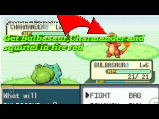 to catch Bulbasaur charmander squirtle in Pokemon 🔥 fire red # pokemon - YouTube