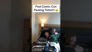 Post Comic-Con Packing Testris lol 😆 #comiccon #comicon #megacon #packing #tetris #comicconvention