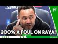 200% FOUL on David Raya! | Roberto De Zerbi | Spurs 1-1 Leeds