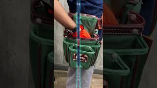 FUERI 19 Pockets Nylon Leather Tool Belt #fueri #usa #leather #carpenter #electrician
