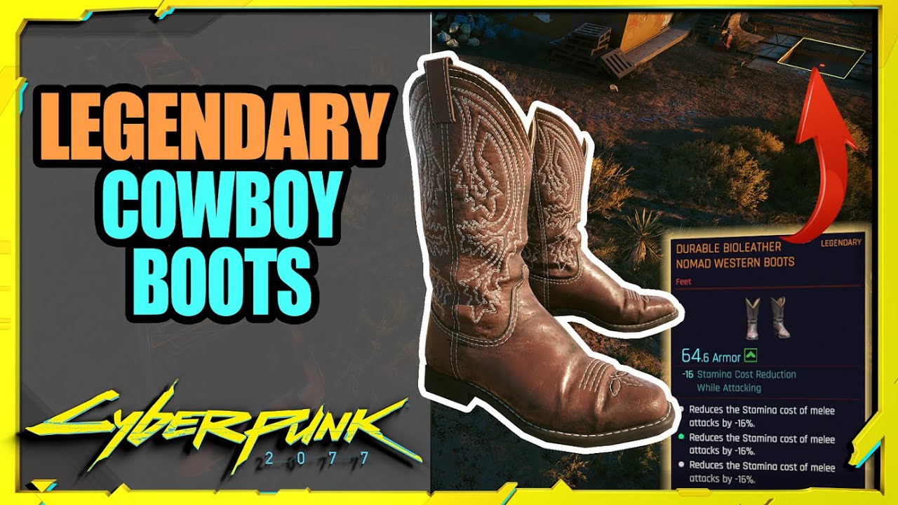 Cowboy / Nomad Leather Boots Cyberpunk 2077 (Badlands) YouTube