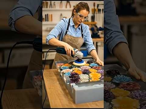 Video Real Flowers Epoxy Table – Preserved Forever in Resin