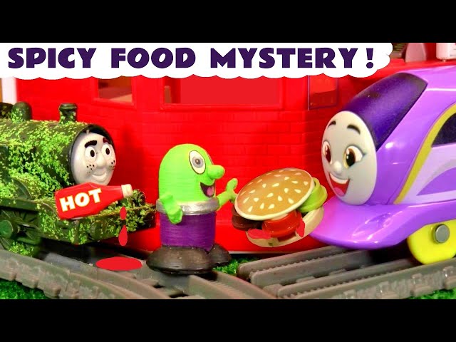 The Funlings Funlings Spicy Food Mystery with Toy Trains and Tom Moss - Videos For Kids