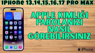 Iphone 17, Air, 16, 15 Ve 14Te Apple Kimliği Parolanızı Nasıl Görebilirsiniz?