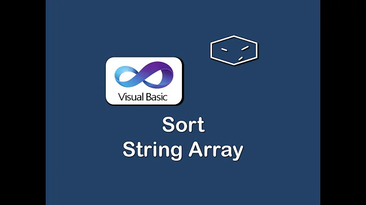 sort string array in vb.net