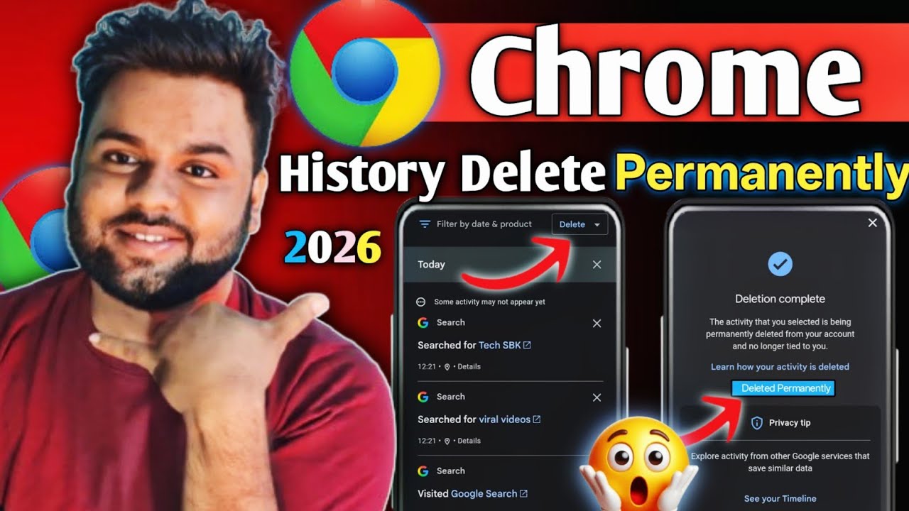 Chrome history delete select all | Chrome ki History kaise Delete kare mobile |Chrome History Delete
