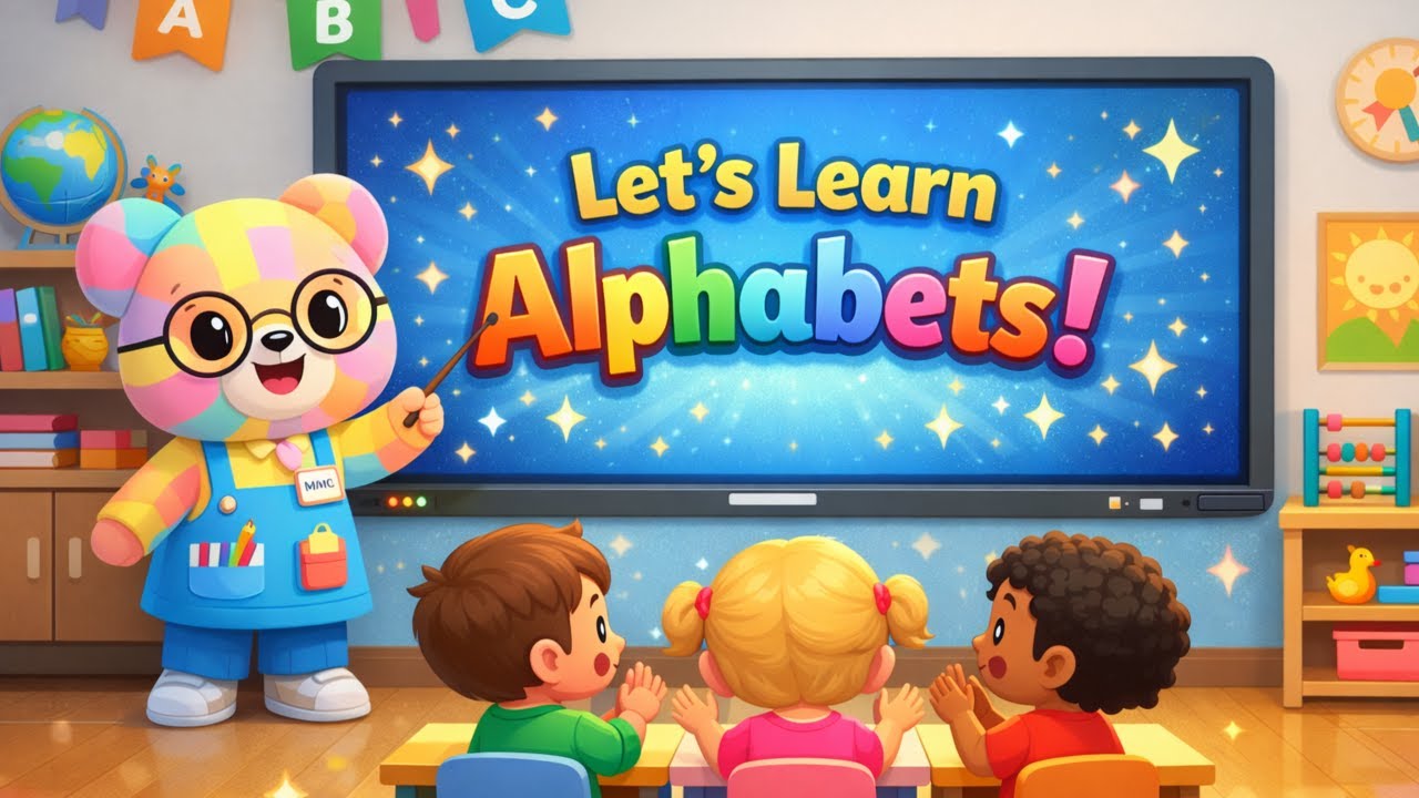 Learn ABC A to Z with MIMI 🧸 | @MIMIKidsWorld-NurseryRhymes & Kids songs