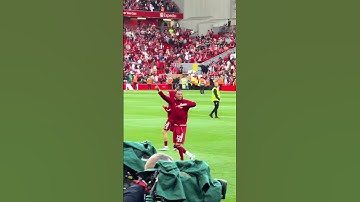 HUGO EKITIKE LOVES HIS SONG 😅❤️ #LFC #YNWA