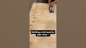 Building a mini quarter pipe ramp #sk8 #skateboarding #skateboard #skate #diy #build #project