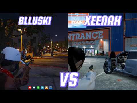 WER HAT DAS BESSERE ZIEL IN D10 |BLLUSKI VS XEENAH| GTA RP