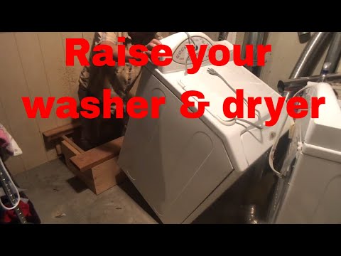 How to build a washer dryer platform: 2017