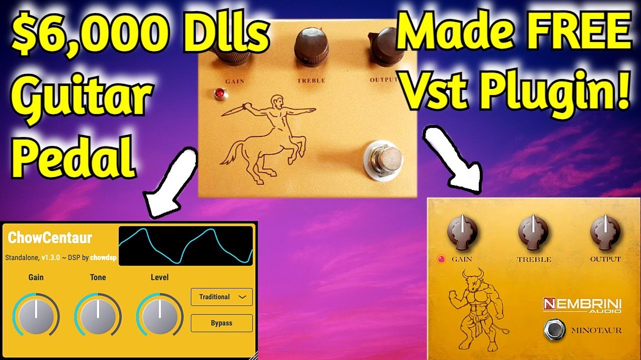 FREE KLON CENTAUR Emulation VST PLUGINS Comparison - Chow Centuar CHOW DSP Vs Clon Minotaur NEMBRINI