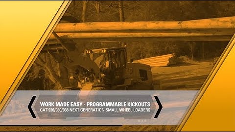 Work Made Easy - Programmable Kickouts | Cat® Next Generation Small Wheel Loaders