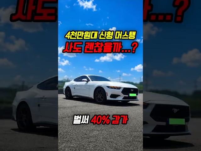 40% 감가개쳐맞은 신형 머스탱 2.3 사도 괜찮을까..?