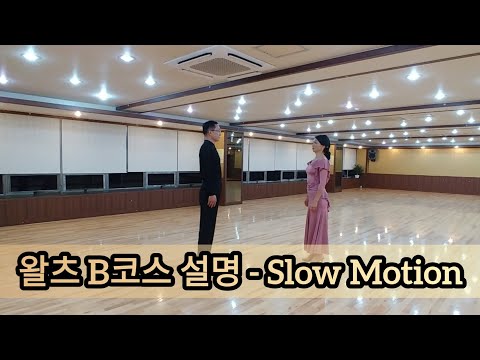 왈츠 B코스 스텝 배우기 느린 영상 - Waltz Basic Intermediate Routine B Slow Motion