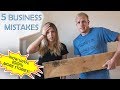 📝 5 Simple Woodworking Business Mistakes to Avoid