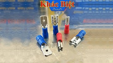 Đầu cos ghim dẹp đực cái capa KST, cốt dẹt âm dương bằng đồng bấm nối dây điện cắm bình nóng lạnh